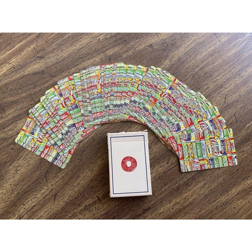 Vintage Life Savers Playing Cards Complete Deck 52 and 2 Jokers - Picture 7 of 9